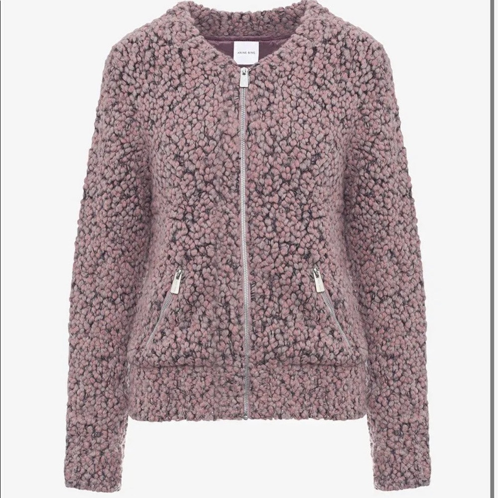 Anine Bing Bouclé Bomber Jacket